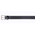 Black Bonded Leather 1 3/4" Garrison Belt w/ Chrome Buckle (52" to 54")